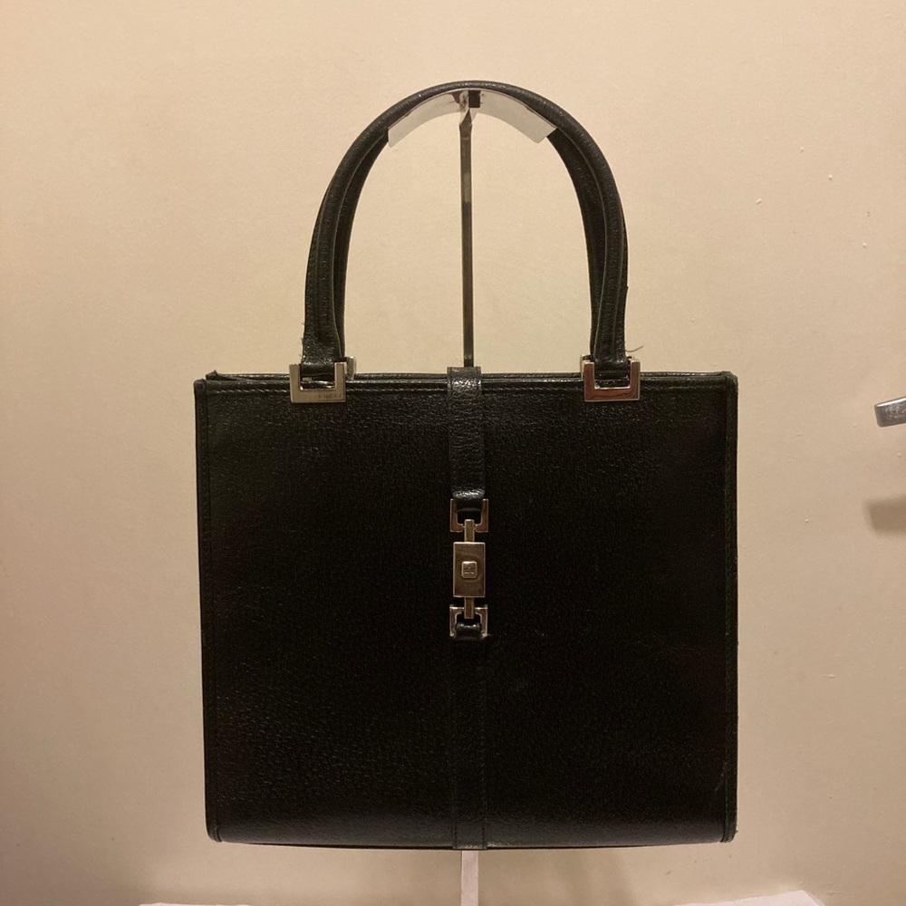 Gucci Leather Jackie Tote Handbag EUC + COA